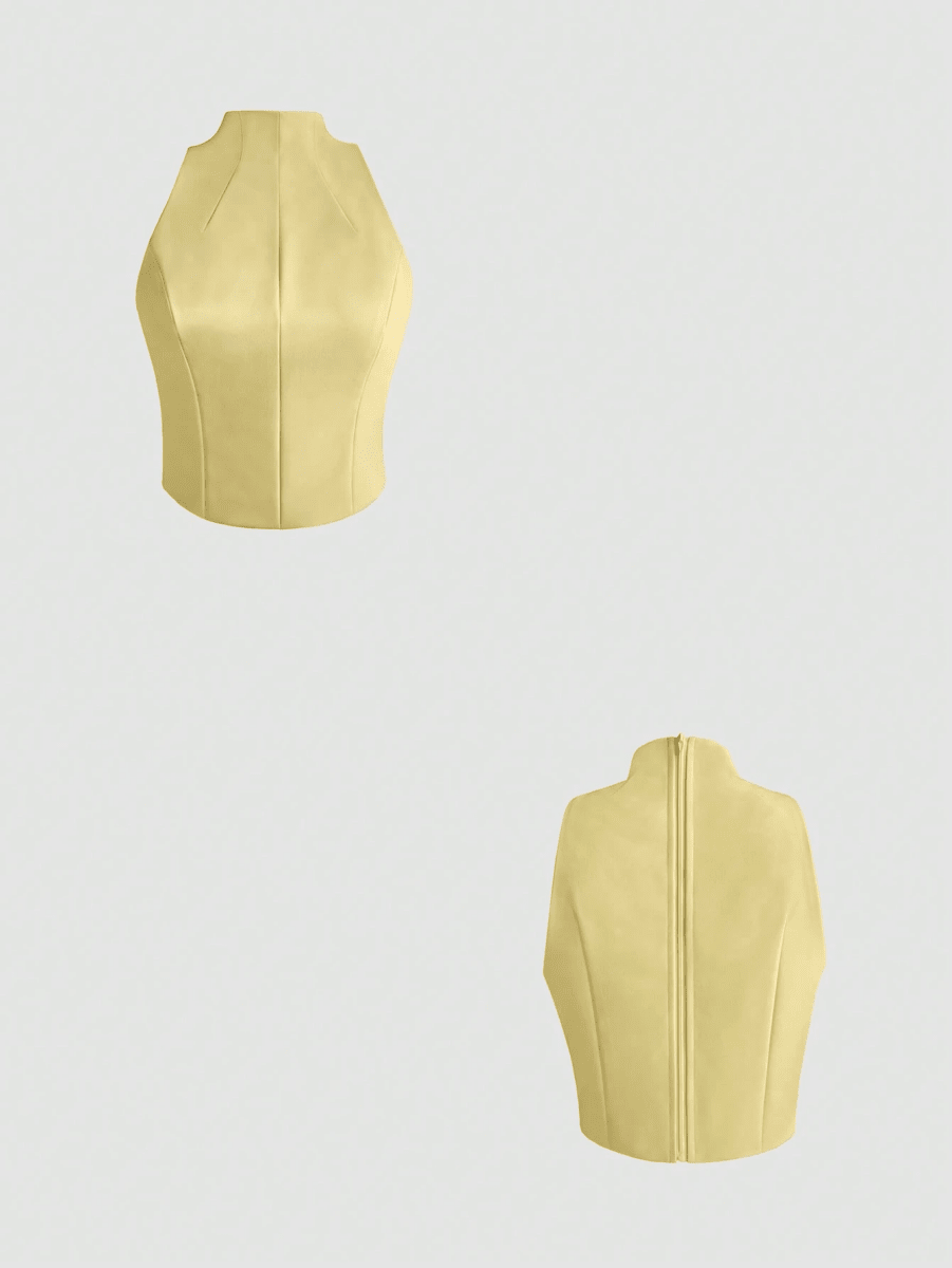 Set Lumière – Blazer, Top Cuello Alto y Pantalón Pierna Ancha - MARYLUS