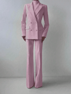 Set Lumière – Blazer, Top Cuello Alto y Pantalón Pierna Ancha - MARYLUS