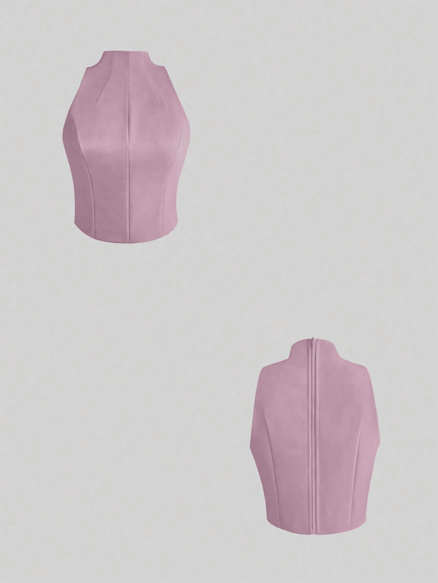 Set Lumière – Blazer, Top Cuello Alto y Pantalón Pierna Ancha - MARYLUS