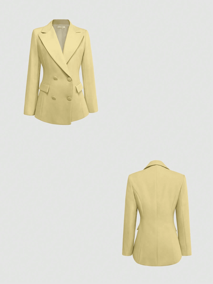Set Lumière – Blazer, Top Cuello Alto y Pantalón Pierna Ancha - MARYLUS