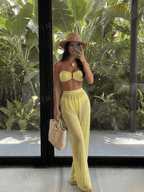 Set TriSolange – Bikini Bandeau Pantalón Semitransparente - MARYLUS