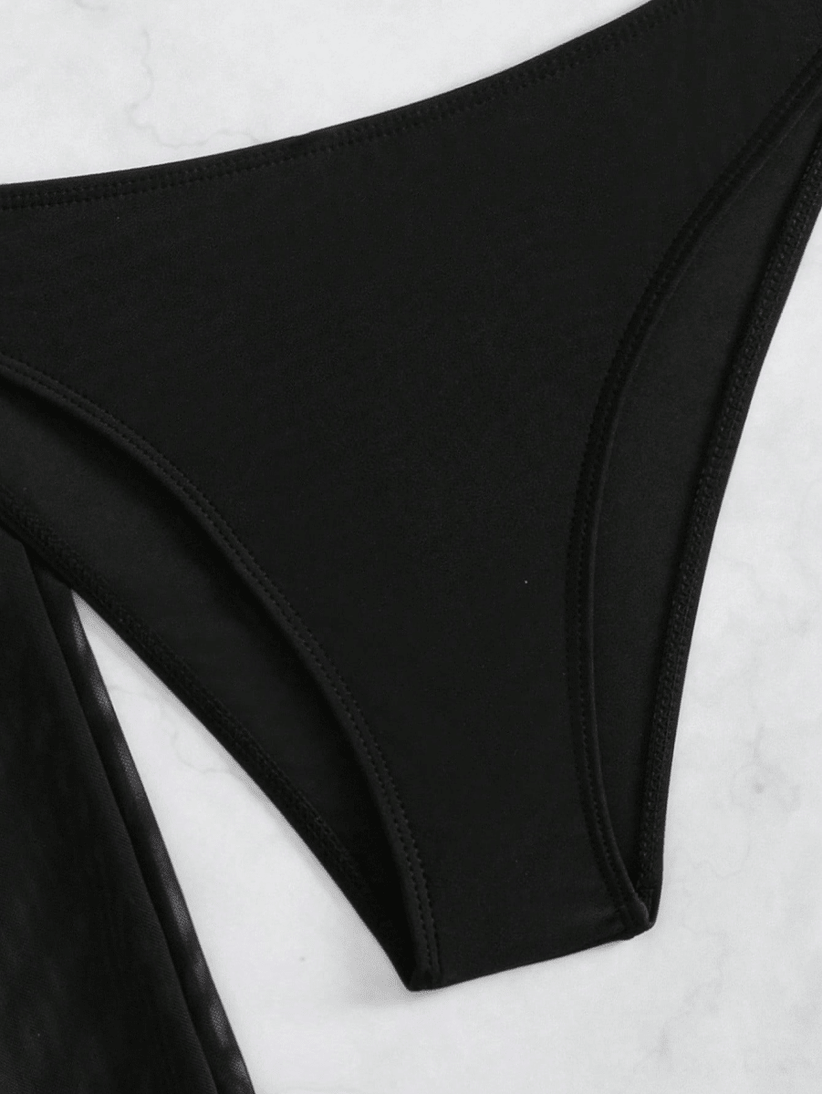 Set TriSolange – Bikini Bandeau Pantalón Semitransparente - MARYLUS