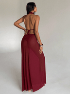 Vestido Aura – Drapeado con Espalda Descubierta - MARYLUS