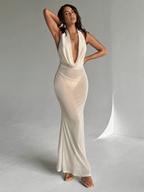 Vestido Sirena – Drapeado con Bajo Cola de Sirena - MARYLUS