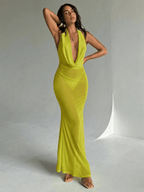 Vestido Sirena – Drapeado con Bajo Cola de Sirena - MARYLUS